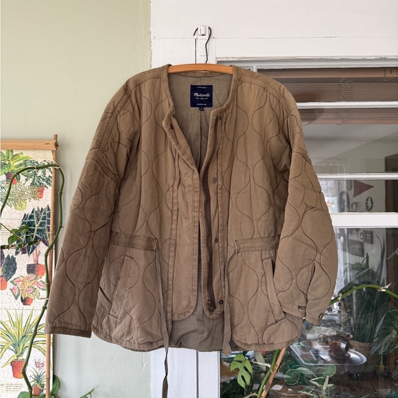 Madewell Jackets & Blazers - Madewell Quilted Green Utility Jacket